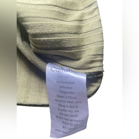 Callahan Knit Green Mimi Halter Tank Size Medium - Picture 6 of 7